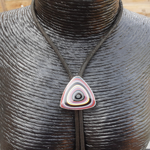 Fordite Bolo Tie