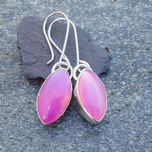 Pink Aurora Opal Earrings