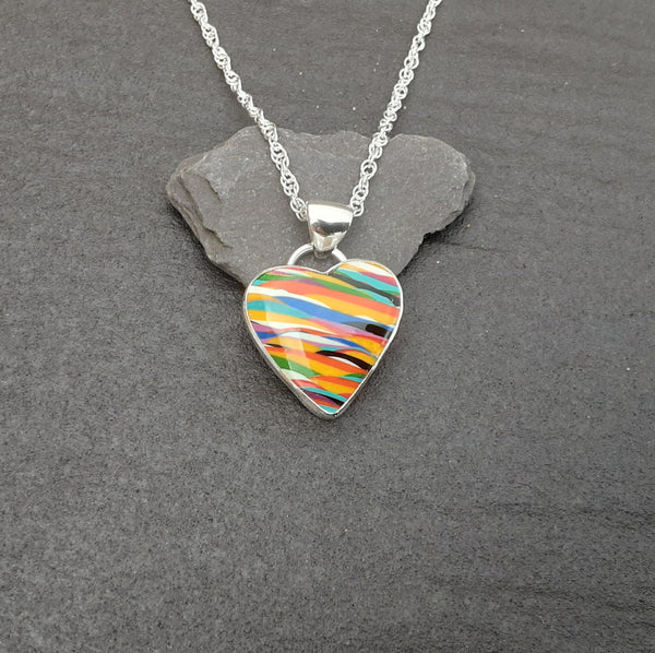 Surfite Heart Pendant