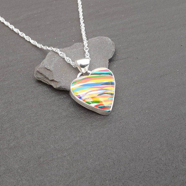 Surfite Heart Pendant