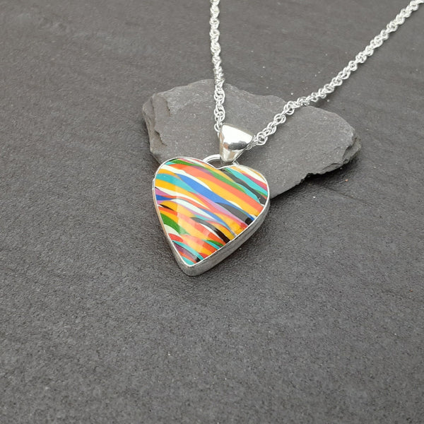 Surfite Heart Pendant