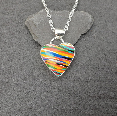 Surfite Heart Pendant