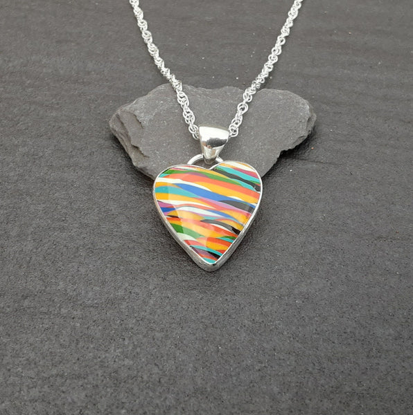 Surfite Heart Pendant