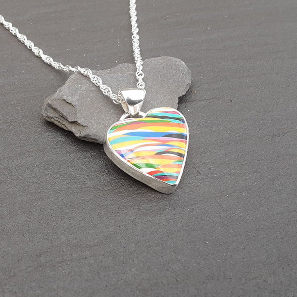 Surfite Heart Pendant