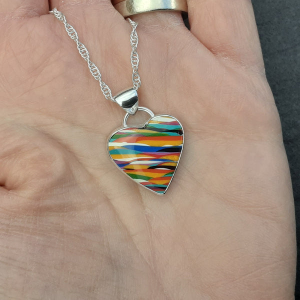 Surfite Heart Pendant