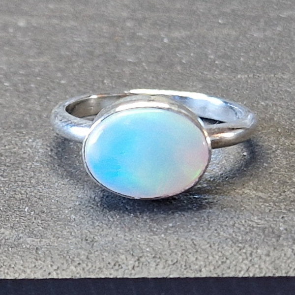 Aurora Opal Stacking Ring - UK size L