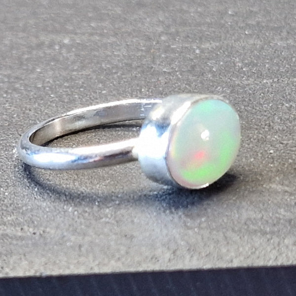Aurora Opal Stacking Ring - UK size L