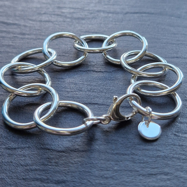 Chunky Sterling Silver Bracelet