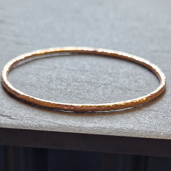 Hammered Copper Bangle