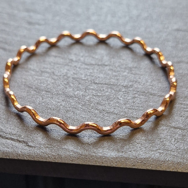 Copper Wave Bangle
