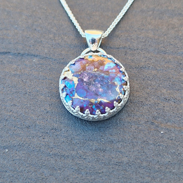 Mohave Purple Kingman Composite Pendant