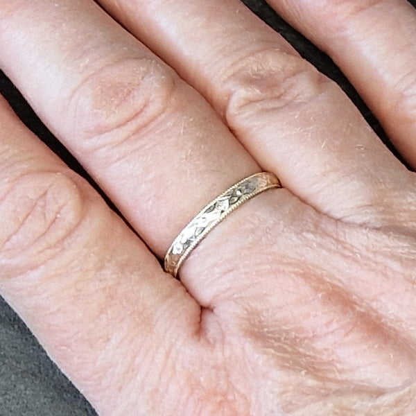 Patterned Stacking Ring - Various Sizes