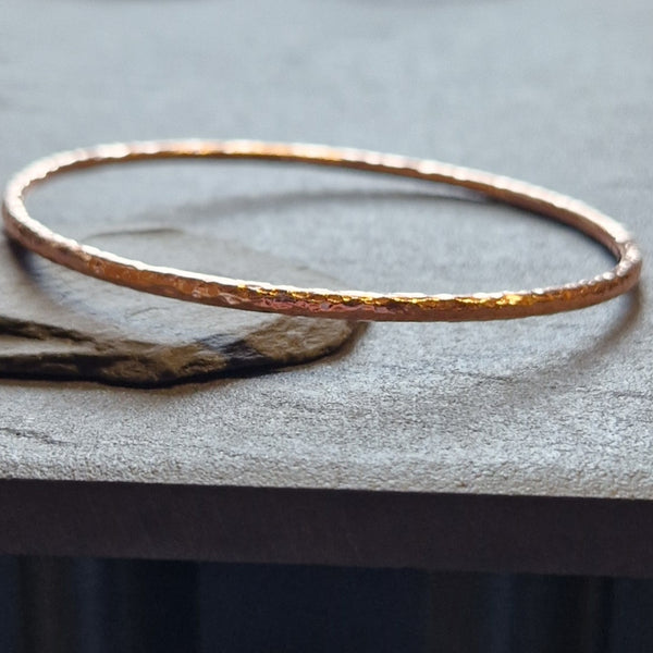 Hammered Copper Bangle