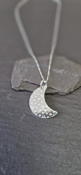 Medium Moon and Stars Pendant