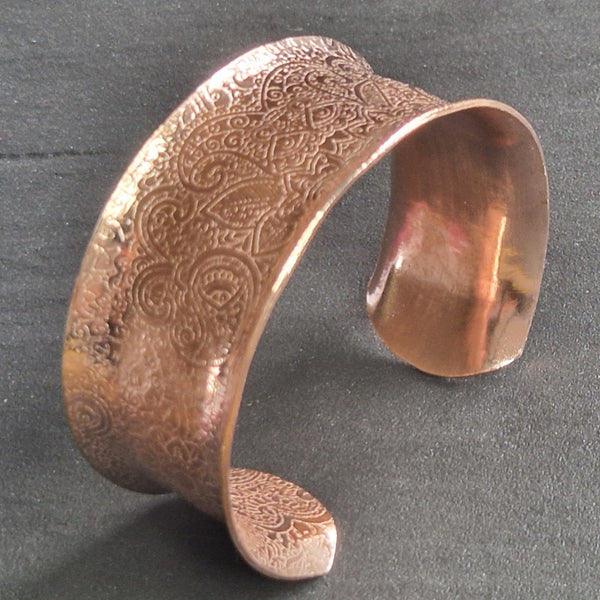 Wide Bronze Cuff Bangle