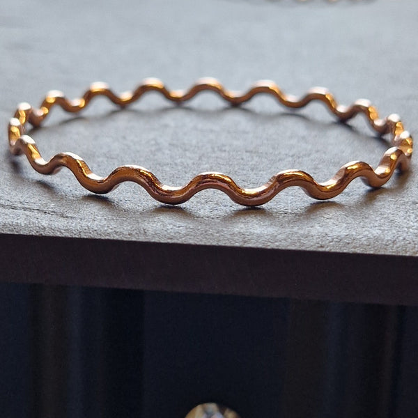 Copper Wave Bangle