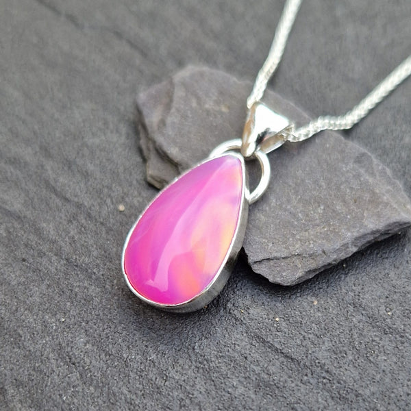 Pink Aurora Opal Pendant