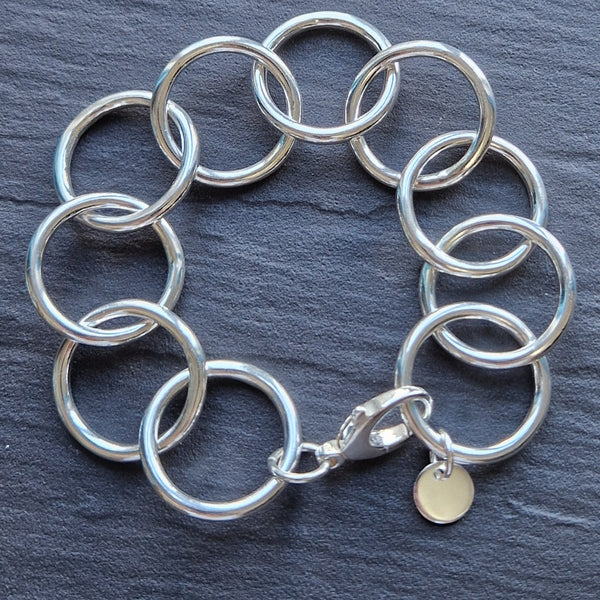 Chunky Sterling Silver Bracelet