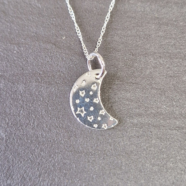 Small Moon and Stars Pendant