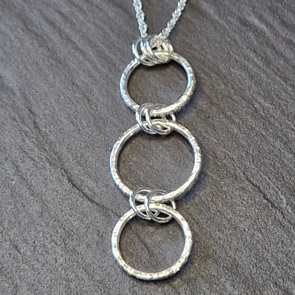 Hammered Circles Pendant