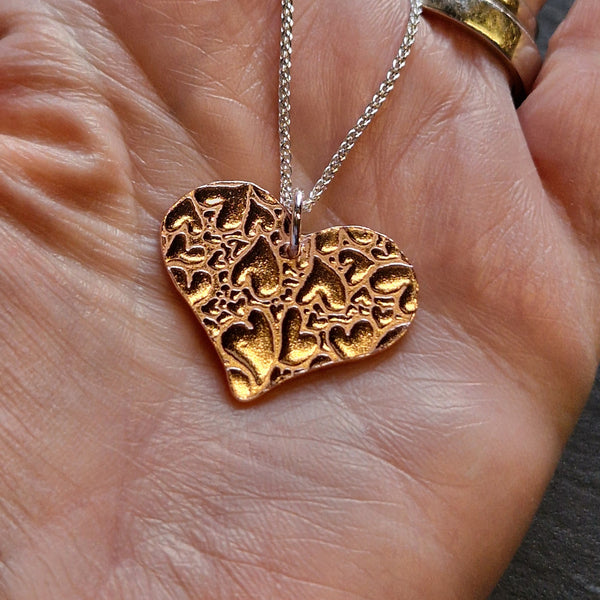 Copper Heart Pendant