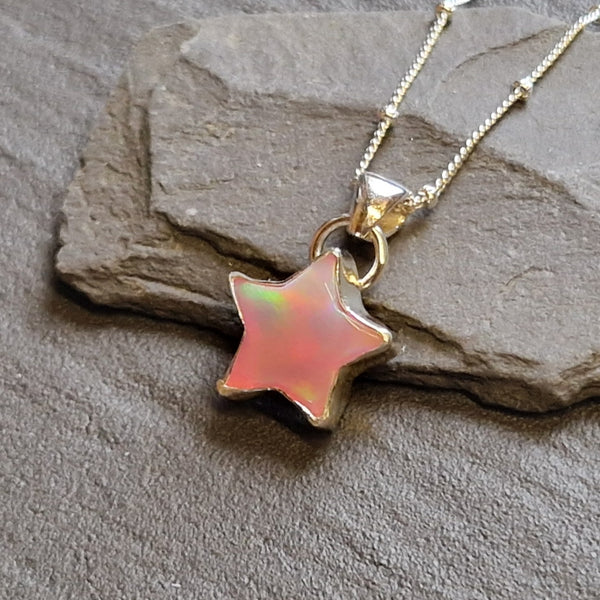 Aurora Opal Star Pendant