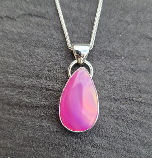 Pink Aurora Opal Pendant