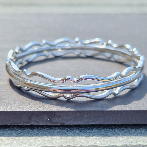 Chunky Sterling Silver Bangle