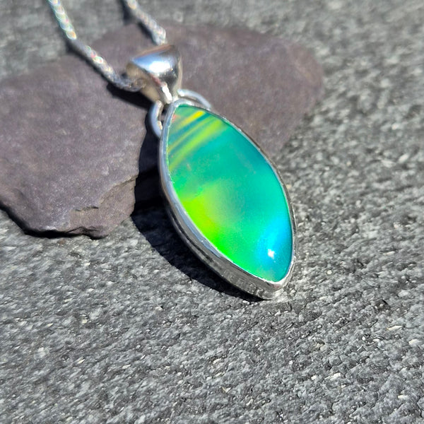 Green Aurora Opal Pendant