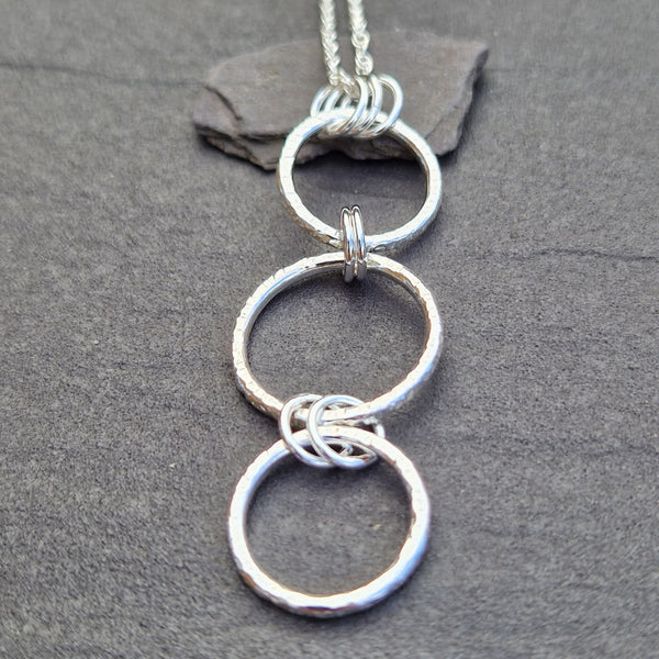 Hammered Circles Pendant