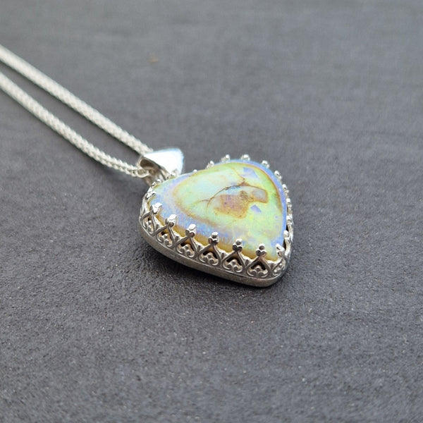 Sterling Silver & Sterling Opal Pendant