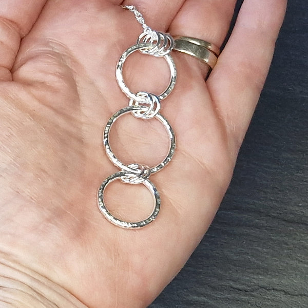 Hammered Circles Pendant