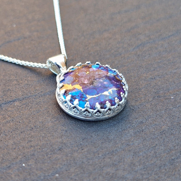 Mohave Purple Kingman Composite Pendant