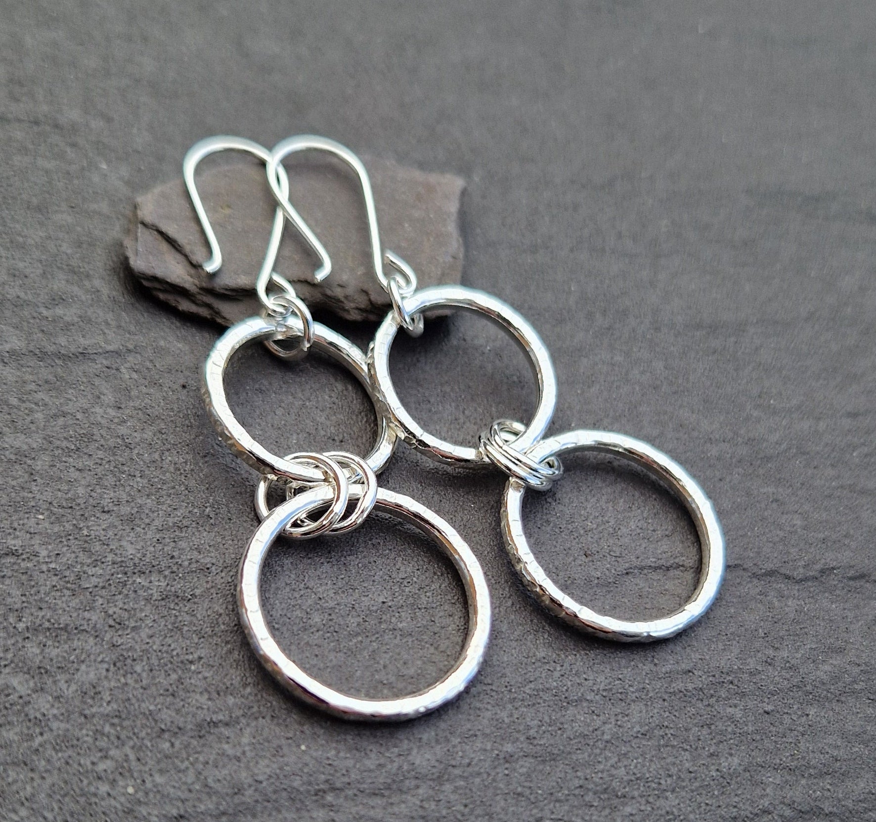Hammered Circles Earrings