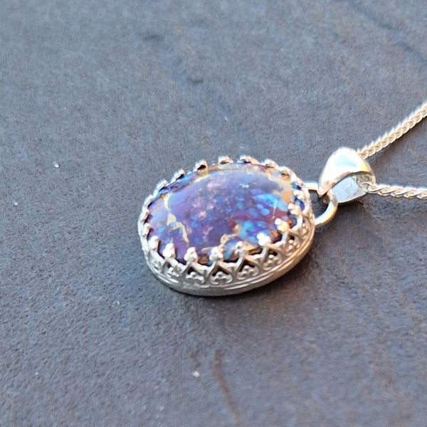 Mohave Purple Kingman Composite Pendant