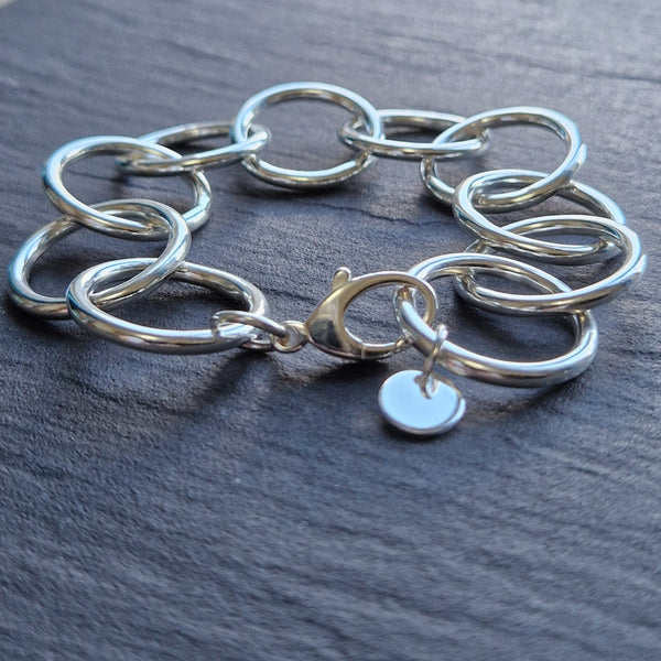 Chunky Sterling Silver Bracelet