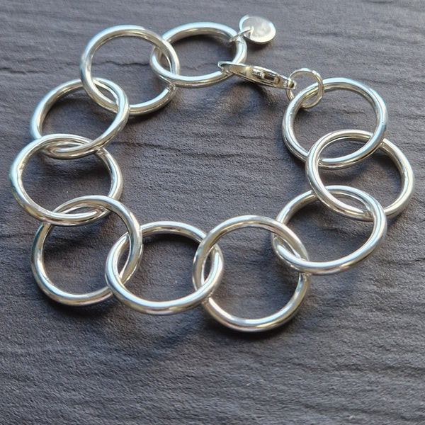 Chunky Sterling Silver Bracelet