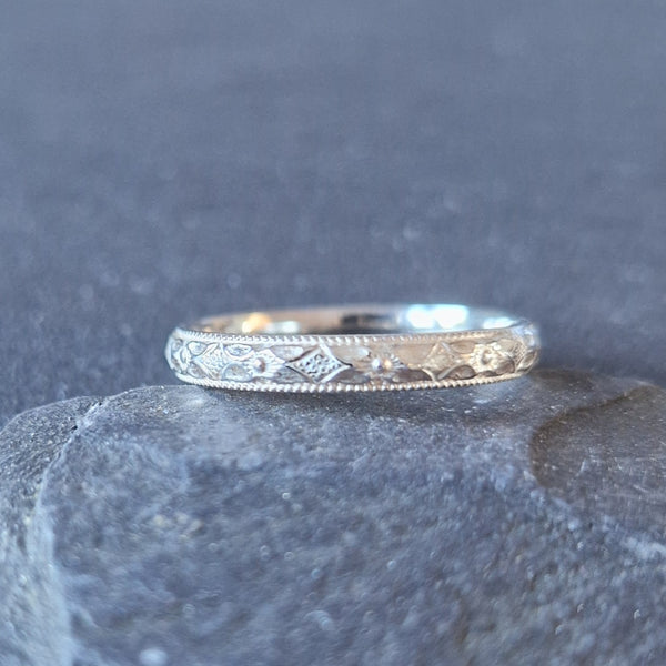 Patterned Stacking Ring - Various Sizes