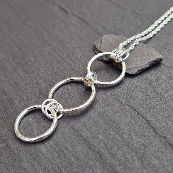 Hammered Circles Pendant