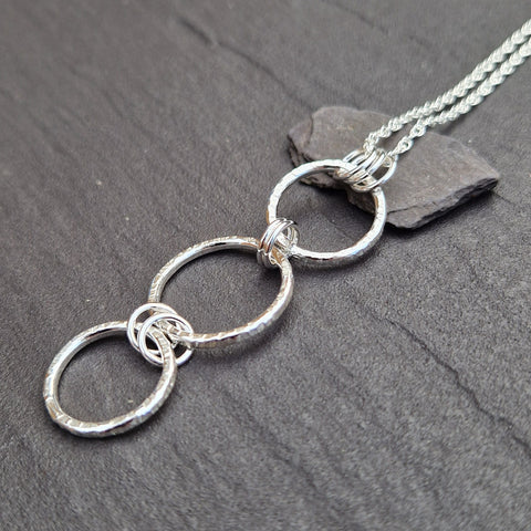 Hammered Circles Pendant