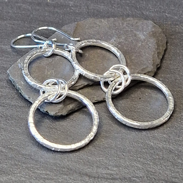 Hammered Circles Earrings