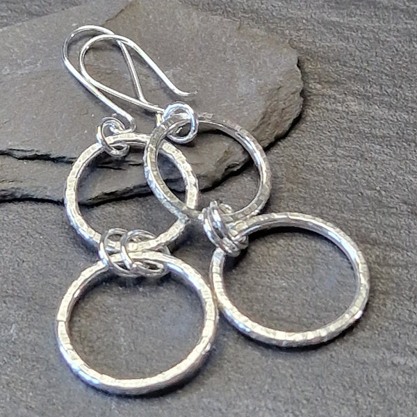 Hammered Circles Earrings