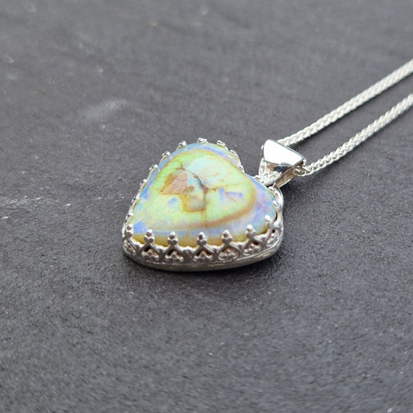 Sterling Silver & Sterling Opal Pendant