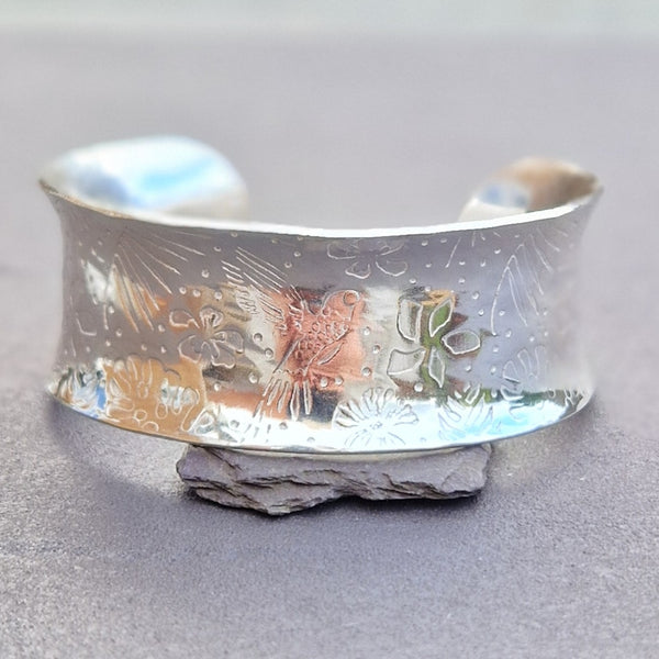 Sterling Silver Cuff Bangle