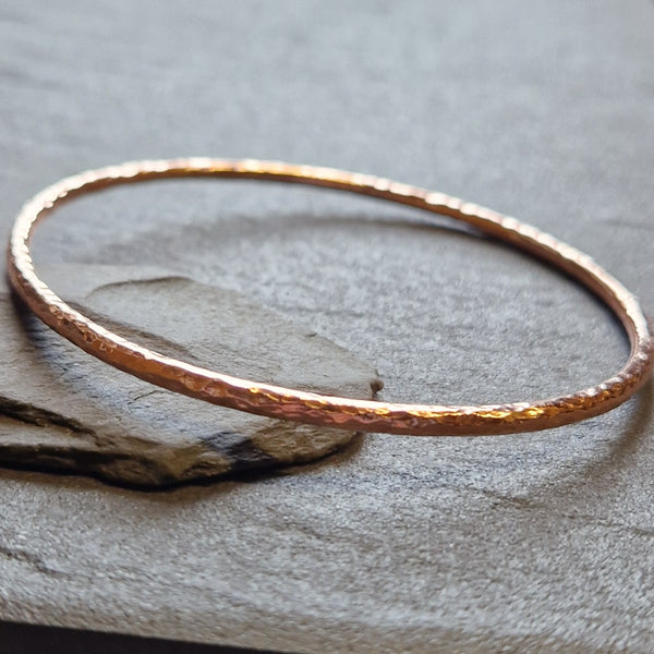 Hammered Copper Bangle