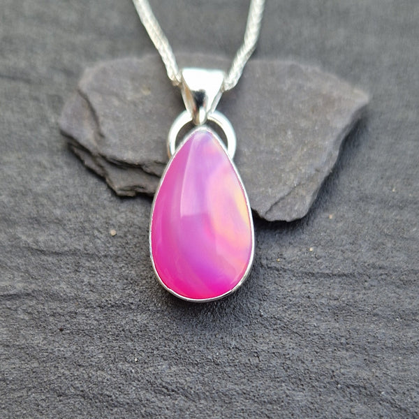 Pink Aurora Opal Pendant