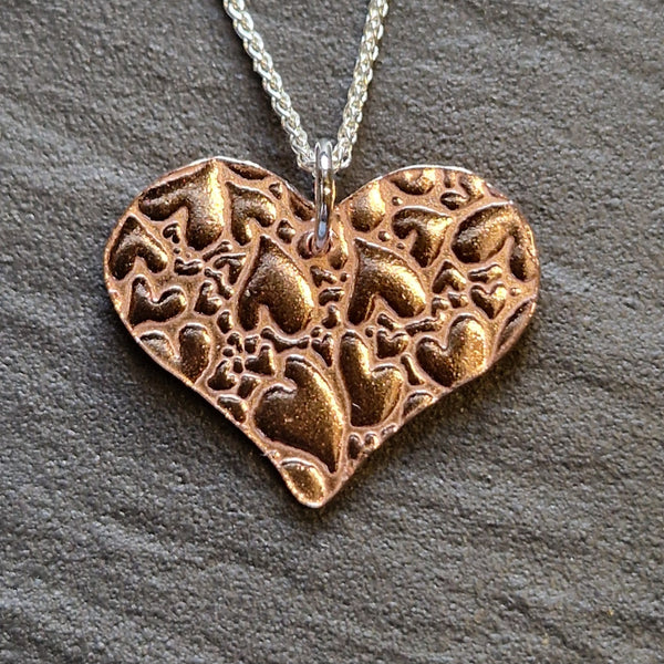 Copper Heart Pendant