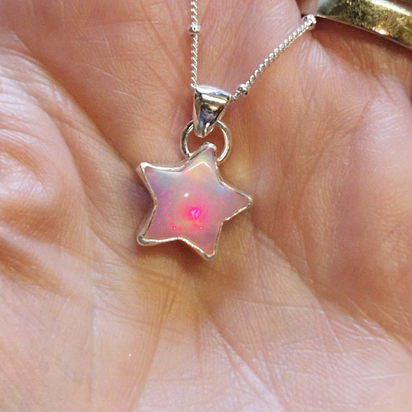 Aurora Opal Star Pendant