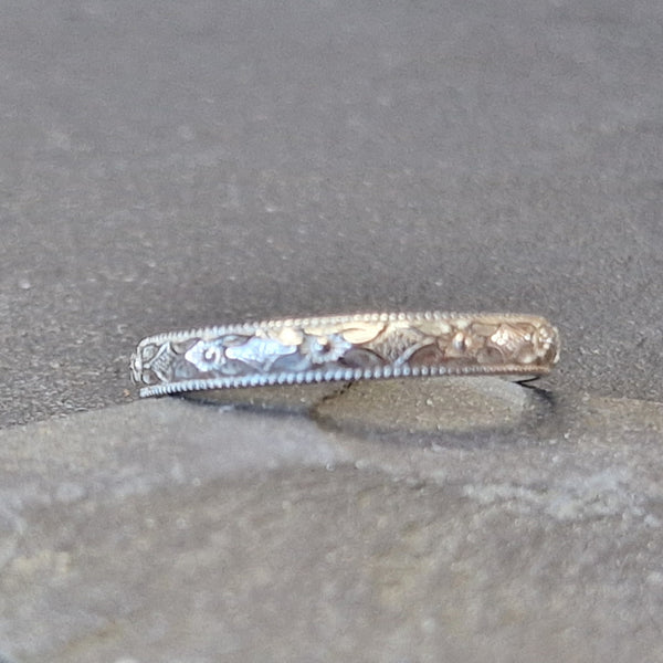 Patterned Stacking Ring - Various Sizes