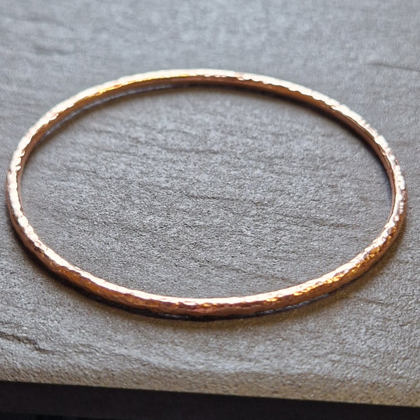 Hammered Copper Bangle